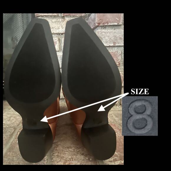 Free People Jeffrey Campbell Western Dusty Rose Satin Boot Boxed Size: 8 - Picture 9 of 9